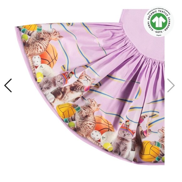 MOLO Casie Long Sleeve Pink Dress Sporty Cat | Pink | 13-14 yrs (158-164cm) - Picture 2 of 9